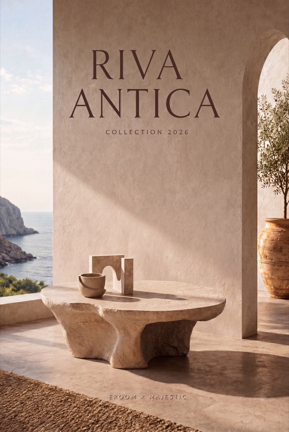 Обложка коллекции Riva Antica 2026 — EROOM × Majestic